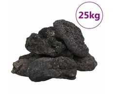 Vulkaninės uolienos, juodos spalvos, 25kg, 10-30cm
