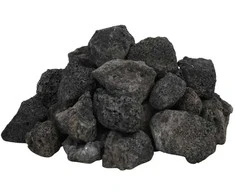 Vulkaninės uolienos, juodos spalvos, 25kg, 3–5cm