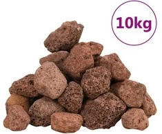 Vulkaninės uolienos, raudonos spalvos, 10 kg, 3-5 cm