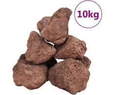 Vulkaninės uolienos, raudonos spalvos, 10 kg, 10-30 cm
