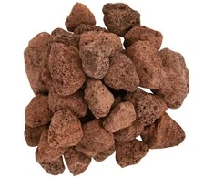 Vulkaninės uolienos, raudonos spalvos, 10 kg, 3-5 cm