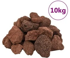 Vulkaninės uolienos, raudonos spalvos, 10kg, 5–8cm