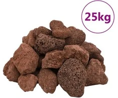 Vulkaninės uolienos, raudonos spalvos, 25kg, 5–8cm