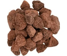 Vulkaninės uolienos, raudonos spalvos, 25kg, 3–5cm