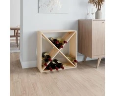 Vyno spintelė, 62x25x62cm, pušies medienos masyvas