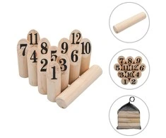 Žaidimas Number Kubb, medinis