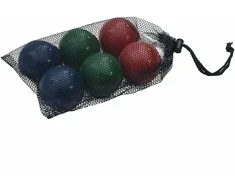 Žaidimo Bocce rinkinys su krepšiu, 8 dalių, pušies masyvas