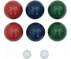 Žaidimo Bocce rinkinys su krepšiu, 8 dalių, pušies masyvas