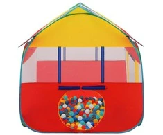 Žaidimų palapinė su 550 kamuoliukų, 123x120x126cm