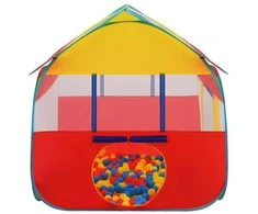 Žaidimų palapinė su 550 kamuoliukų, 123x120x126cm