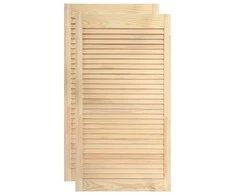 Spintelės durelės, 2vnt., 99,3x39,4cm, pušis, žaliuzių dizaino