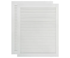 Spintelės durelės, 2vnt., baltos, 61,5x39,4cm, pušis