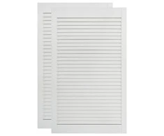 Spintelės durelės, 2vnt., baltos, 99,3x49,4cm, pušis