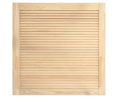 Spintelės durelės, 39,5x39,4cm, pušis, žaliuzių dizaino