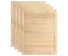 Spintelės durelės, 4vnt., 69x49,4cm, pušis, žaliuzių dizaino