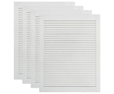 Spintelės durelės, 4vnt., baltos, 61,5x39,4cm, pušis