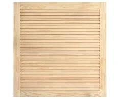 Spintelės durelės, 61,5x59,4cm, pušis, žaliuzių dizaino