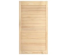 Spintelės durelės, 99,3x39,4cm, pušis, žaliuzių dizaino