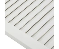Spintelės durelės, baltos, 61,5x39,4cm, pušis, žaliuzių dizaino