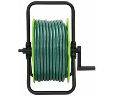 Žarnos ritė su tvirtinimo detalėmis, žalia, 0,5", 50m, PVC