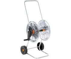 Žarnos ritės vežimėlis 50 m 1/2" arba 35 m 3/4" žarnai, plienas