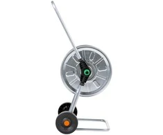 Žarnos ritės vežimėlis 50 m 1/2" arba 35 m 3/4" žarnai, plienas