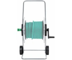 Žarnos ritės vežimėlis 80 m 1/2" arba 50 m 3/4" žarnai, plienas