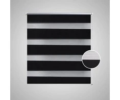 Zebra Žaliuzė, Roletas 120 x 230 cm, Juodas