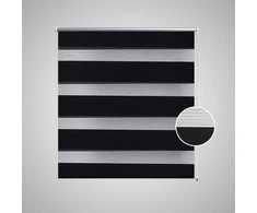Zebra Žaliuzė, Roletas 140 x 175 cm, Juodas