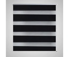 Zebra Žaliuzė, Roletas 40 x 100 cm, Juodas