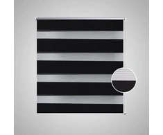 Zebra Žaliuzė, Roletas 60 x 120 cm, Juodas