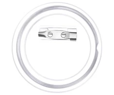 Ženkliukų rinkinys su smeigtukais, 100vnt., akrilas, 58mm