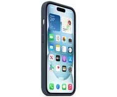 Apple iPhone 15 Plus Silikoninis dėklas with MagSafe - Storm Mėlyna