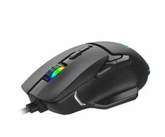Aula F815 RGB Vadu USB Spēļu Pele ar 7 Pogām / Makro 12800dpi Melna