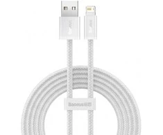 Baseus Dynamic USB - Lightning kabelis 2.4A 2m - Baltas