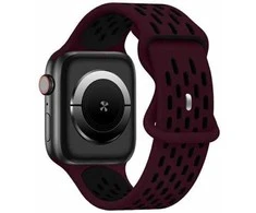 Beline apyrankė Apple Watch New Sport silikoninė 42/44/45/49mm raudonos ir juodos spalvos box