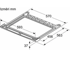 Bosch WTZ27510 Sujungimo rėmelis džiovyklei