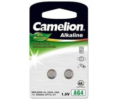 Camelion Alkaline Button celles 1.5V (LR626) AG4/LR66/377, 2-pack