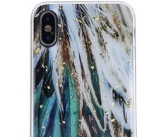 Dėklas Fusion Accessories "Gold Glam Case iPhone 11" Feathers