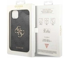 Dėklas GUESS GUHCP15S4GGGR IPHONE 15/14/13 6.1 "GRAY / GRAY HARDCASE 4G BIG METAL LOGO