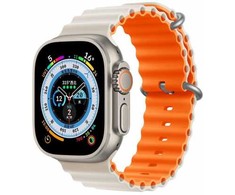 Devia apyrankė Deluxe Sport6 skirta Apple Watch 42mm/ 44mm/ 45mm/ 49mm starlight oranžinės spalvos