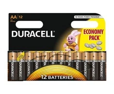 Elementai Duracell LR6 AA 12vnt