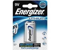 „Energizer Ultimate“ ličio jonų 9 V 800 mAh baterija, 1 vnt.