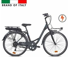 Esperia 28" Nantes E268 E-Bike 250W Matt Juodas