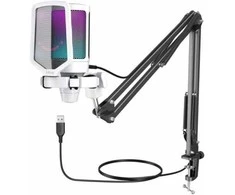 Fifine Technology FIFINE AmpliGame A6T RGB Baltas (Baltas) Kondensatorinis Mikrofonas