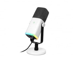 Fifine AM8W dynamic microphone with stand baltos spalvos