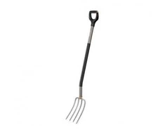 Fiskars Ergonomic šakė daržui (plokščiais virbais)