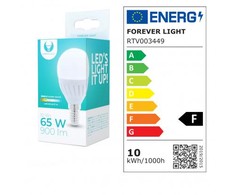 TelForceone LED lemputė E14 G45 10W 230V 3000K 900lm keramikinė Forever Light