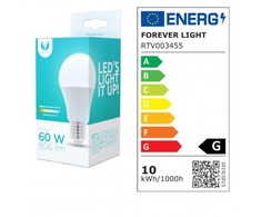 LED lemputė E27 A60 10W 230V 3000K 806lm Forever Light