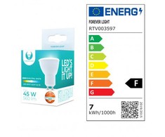 LED lemputė GU10 7W 230V 4500K 90lm 38° Forever Light